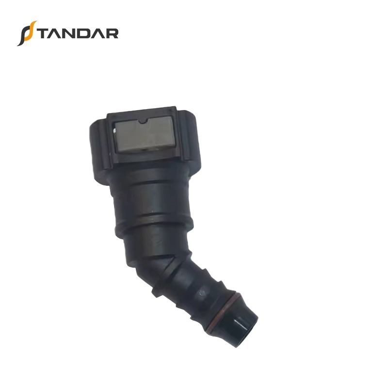 12.61mm 180 Degreestube Pipe Plastic Hose Connector for Fuel Nylon Rubber Pipe Car Parts Water Connector Pipe Fitting