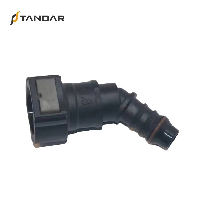 12.61mm 180 Degreestube Pipe Plastic Hose Connector for Fuel Nylon Rubber Pipe Car Parts Water Connector Pipe Fitting