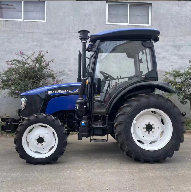 Lovol 90HP Four-Wheel Drive Tractor Best Brand Wheel Tractor Air Conditioning Cab Core include Engine Pump Gearbox China