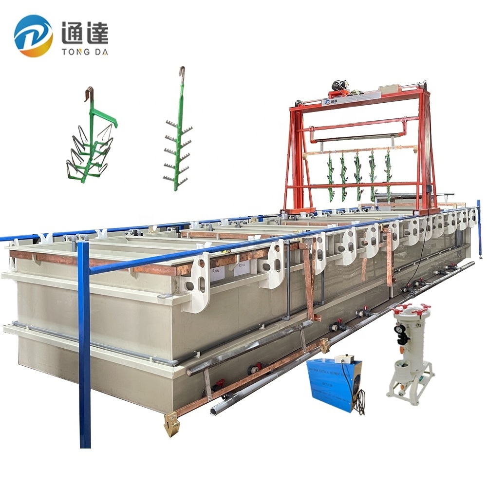 Junan Tongda electroplating equipment barrel rack zinc copper nickel chrome anodizing aluminum plating machine