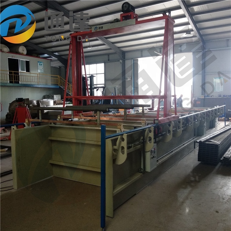 Aluminum anodizing dye electroplating line anodizing plant