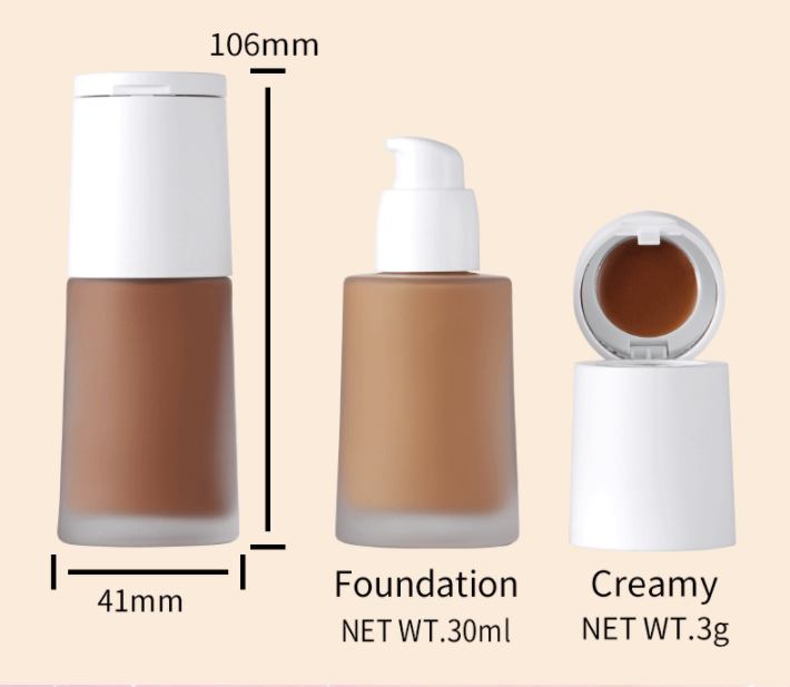 2-in-1 Base Face Concealer Makeup Waterproof Private Label Foundation Nude