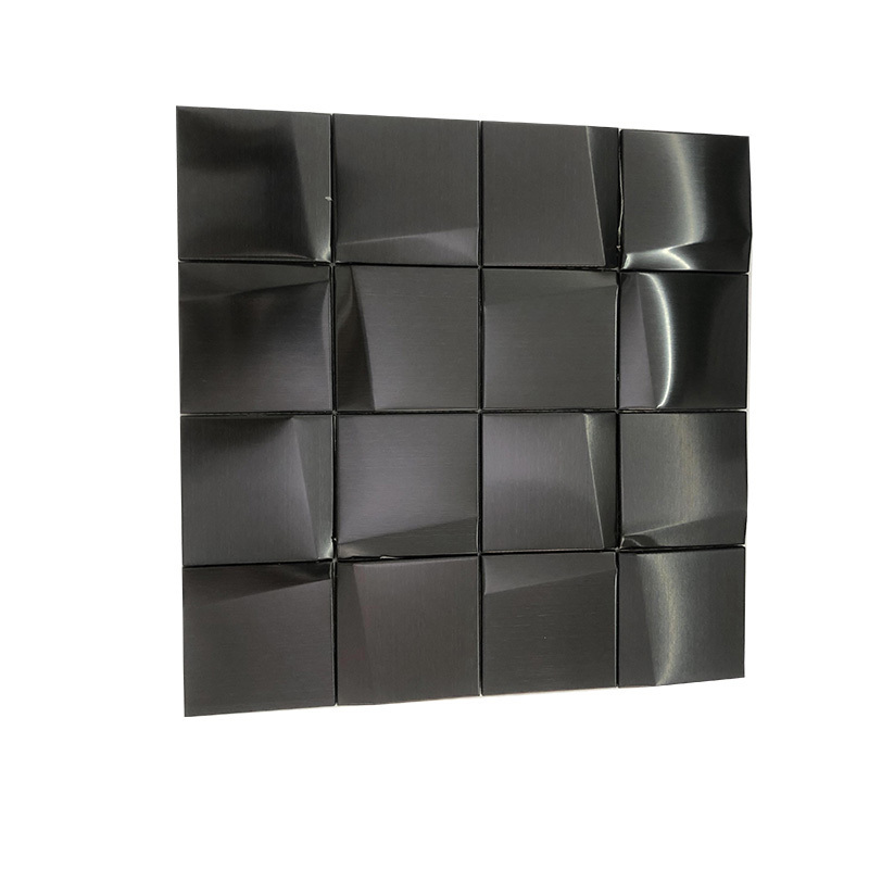 High Quality Black Brick Waterproof  Mosaic Tile Art Diy Mosaic Tiles For Craft