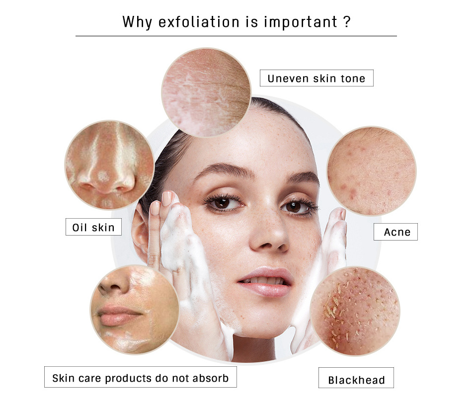 Skin Whitening Face Cleanser Face Mousse Private Label Exfoliating Gel Cleanser face Scrub