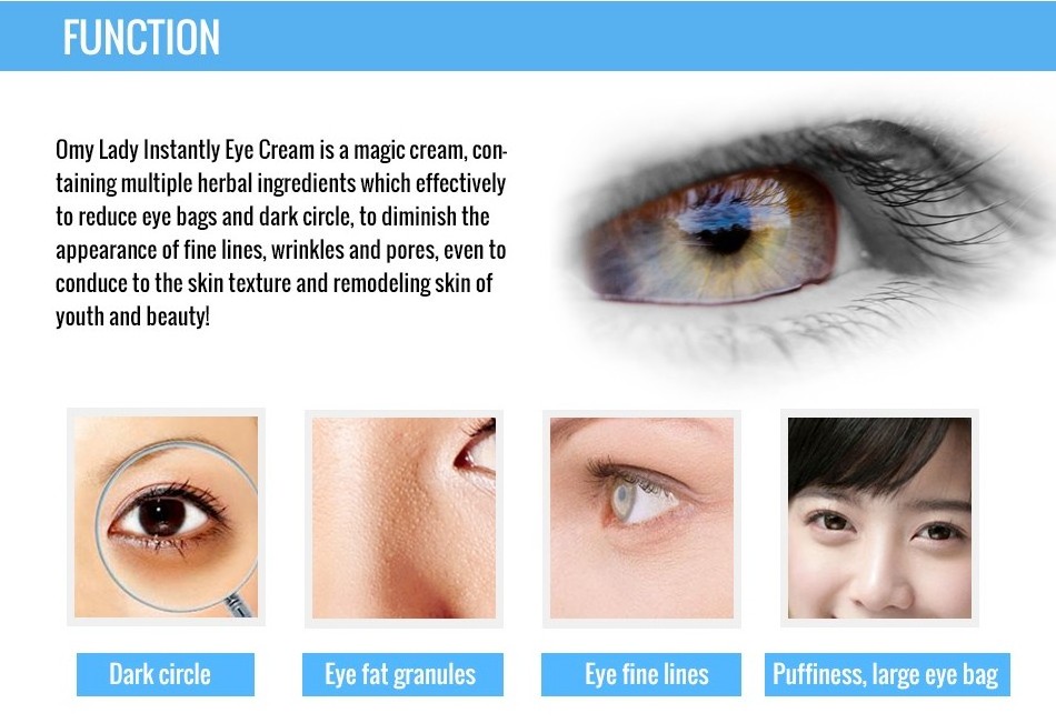 Free Sample REAL PLUS eye skin products for under eye area cream Anti-Wrinkle goji eye cream