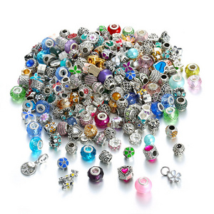 50 pcs Beads Bulk Charms Pendants Diy Bracelet Wholesale Metal Charms For Jewelry Making