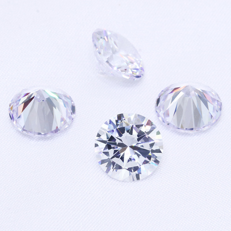 Wholesale Jewelry Artificial Round Brillant Star Cut Loose CZ Gemstone 5A Color Cubic Zirconia Stones