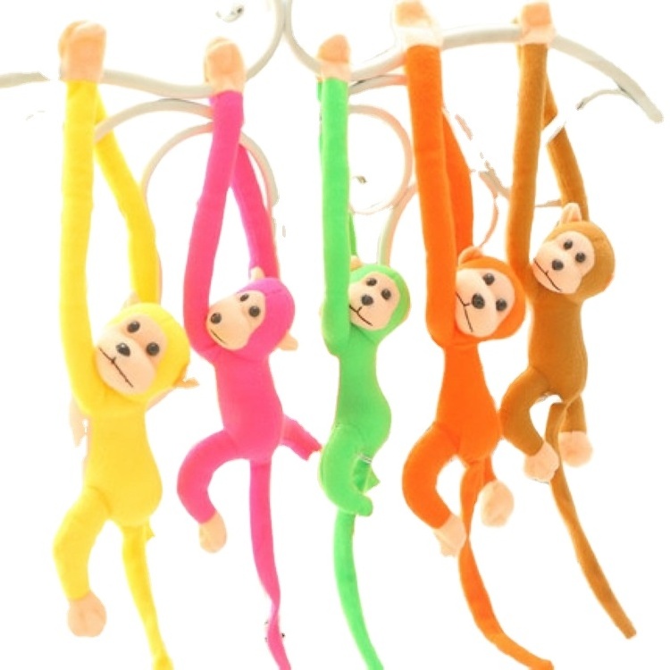 Colorful Hanging Long Arm legs Monkey Plush Toys