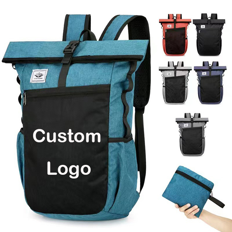 H083 Custom Logo Wholesale Mochilas Para Acampar Folding Latop Business Backpacks With Pouch Bags Hiking Camping Waterproof Bags