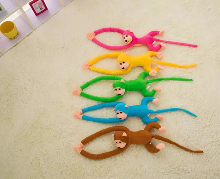 Colorful Hanging Long Arm legs Monkey Plush Toys