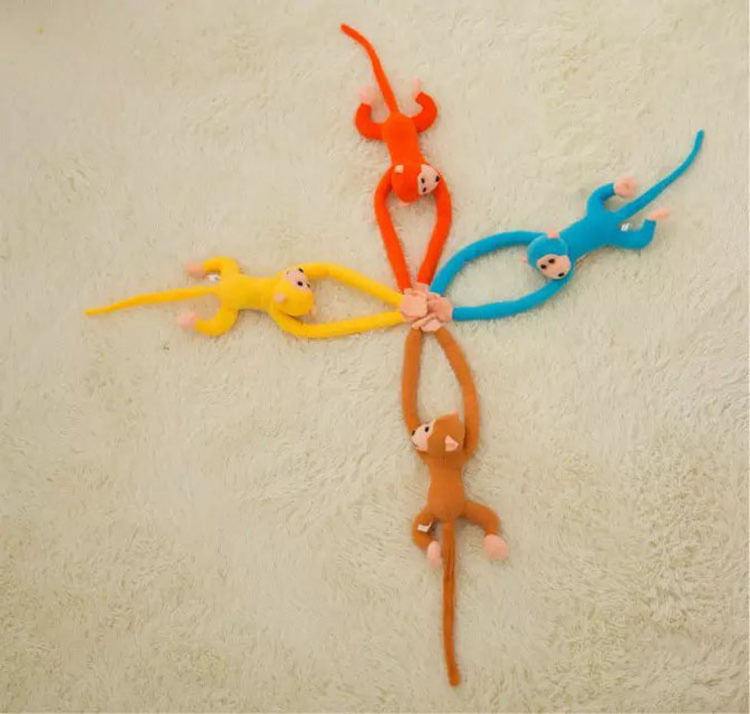 Colorful Hanging Long Arm legs Monkey Plush Toys