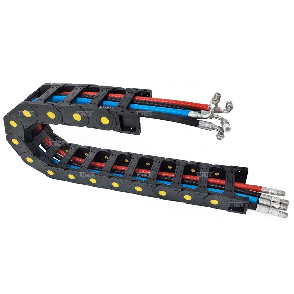 Plastic Cables Drag Flexible Energy Chain Cnc Machine Bridge Type Drag Chain Cable Tray