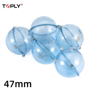 Fast delivery 47mm 10.5g fishing float Double orifice plastic float hollow ball hollow floating ball