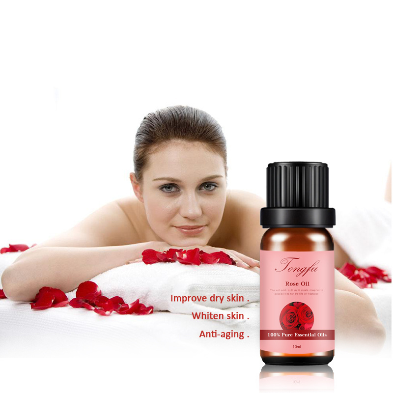 Hot Selling OEM Organic Skin Whitening Antioxidant Rich Anti-Aging Rose Face Oil Pure Rose Petal Oil For Face Body