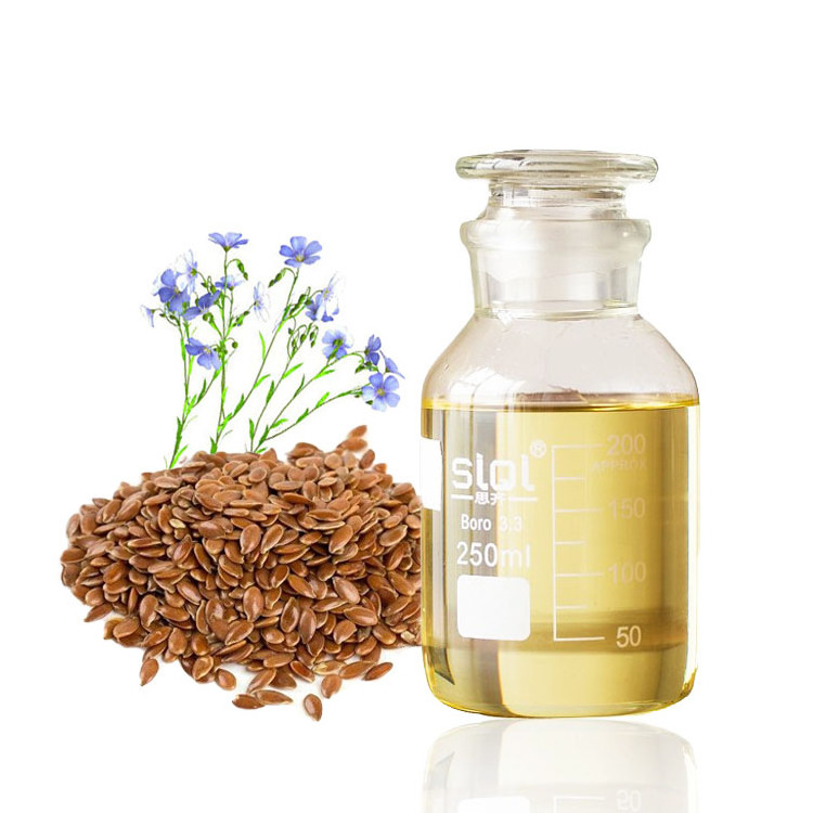 Factory Supply Flax seed Oil Customized Raw Linseed Oil Uses for Health Care Cosmetic Painting