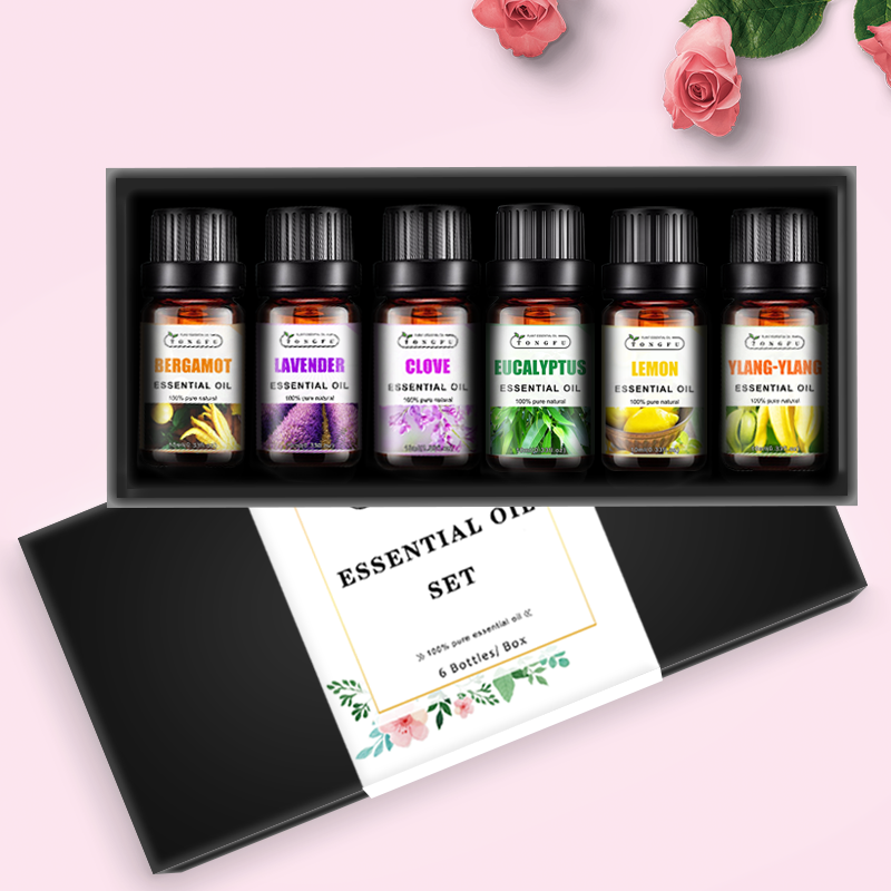 Hot Selling Private Label Essential oils Gift Set 100% Pure natural organic lavender eucalyptus Aromatherapy Essential Oil