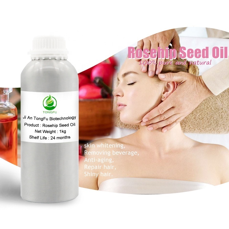 Wholesale Customized  100%Pure Organic Top Grade Private Label Rosehip Carrier Oil For Skincare Whitening