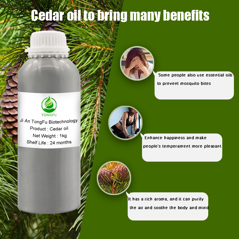 Cedarwood essential oil 100% pure organic cedar wood oil for cleaning product, air fresher aroma oil