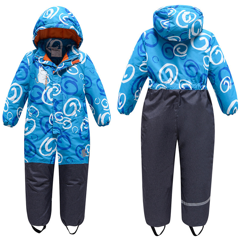 Children One-Piece Ski Suit Warm Skiing Set Girl New Kid Snowboard Thickened Windproof Waterproof Suit Jumpsuit Winter Clothing