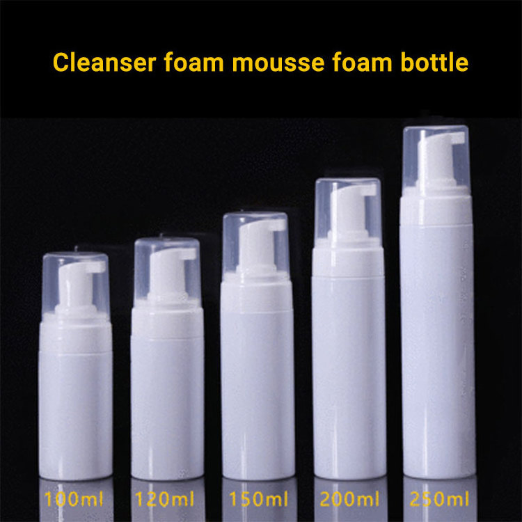 50Ml White Amber Cosmetic Foaming Pump Bottle Plastic Foam Pump Bottle Plastic Soap Foamer Pump Bottle