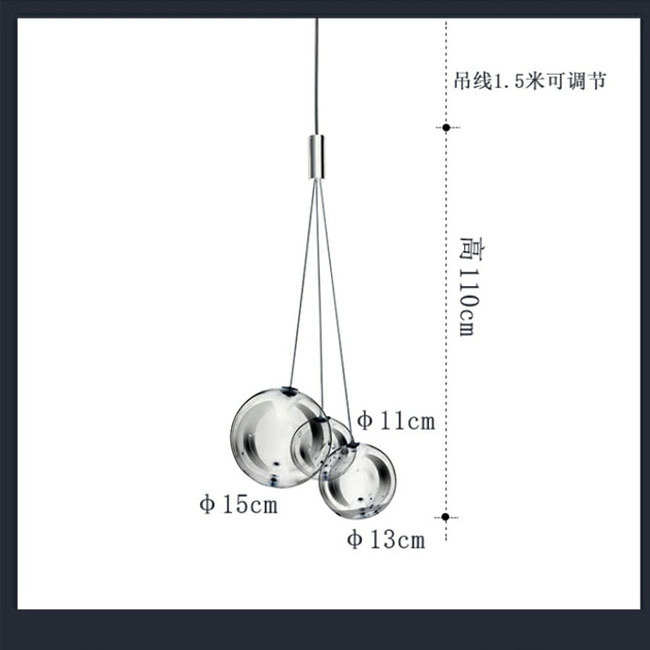 modern chandelier glass for living room bedroom hotel linear bubble a ball glass ball pendant light