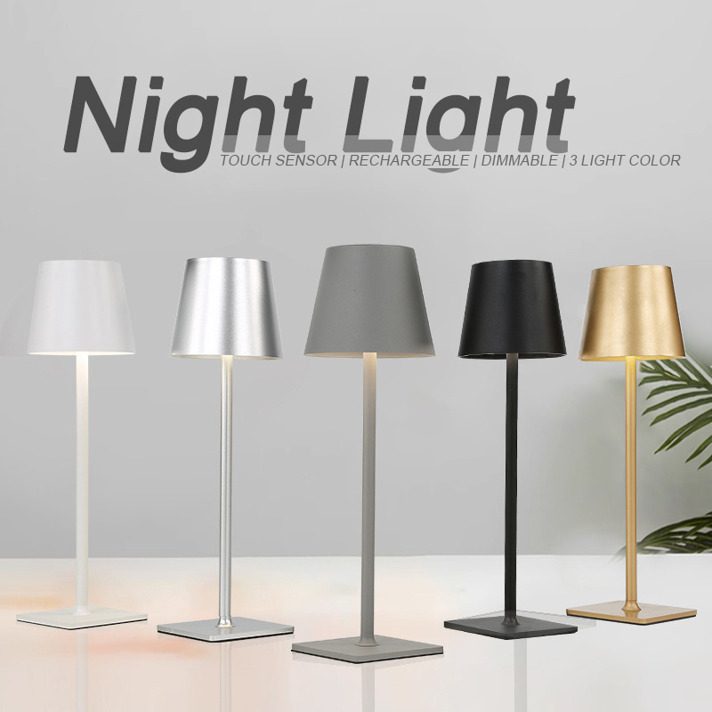 Simple Modern Table Lamp Rechargeable Led Lamp Nail Enhancer Touch Control Table Lamp