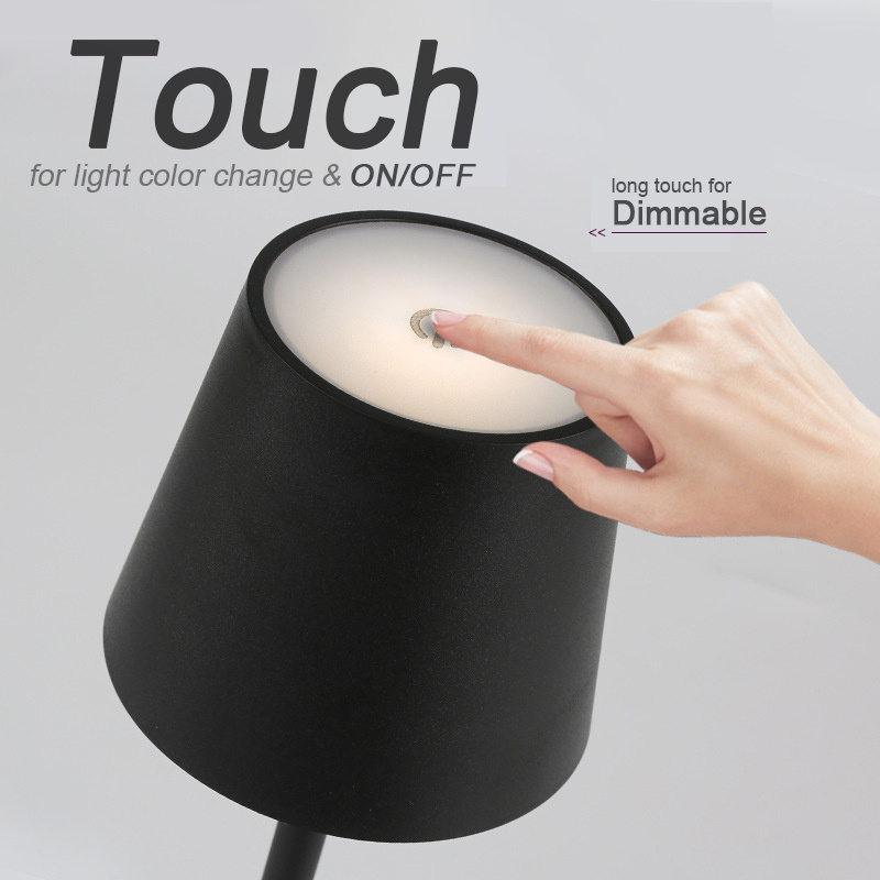 Simple Modern Table Lamp Rechargeable Led Lamp Nail Enhancer Touch Control Table Lamp