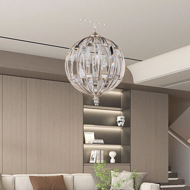 modern american style  chandelier living room dining table chrome add cristal  chandelier