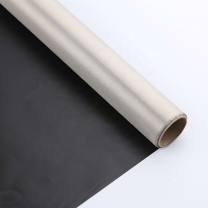 One side silver grey one side black Emf Shielding Radiation Protection Signal Blocking Copper-nickel conductive Fabric