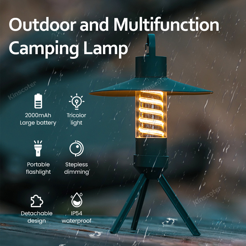 New Design Outdoor Portable Tent Hanging Camping Light Led Camp Torch Rechargeable Camping lamps