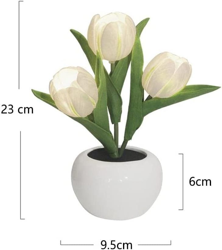 Simulation Bouquet Led Tulip Night Lamp Table Lamp Bedroom Girls Dormitory Atmosphere Lamp