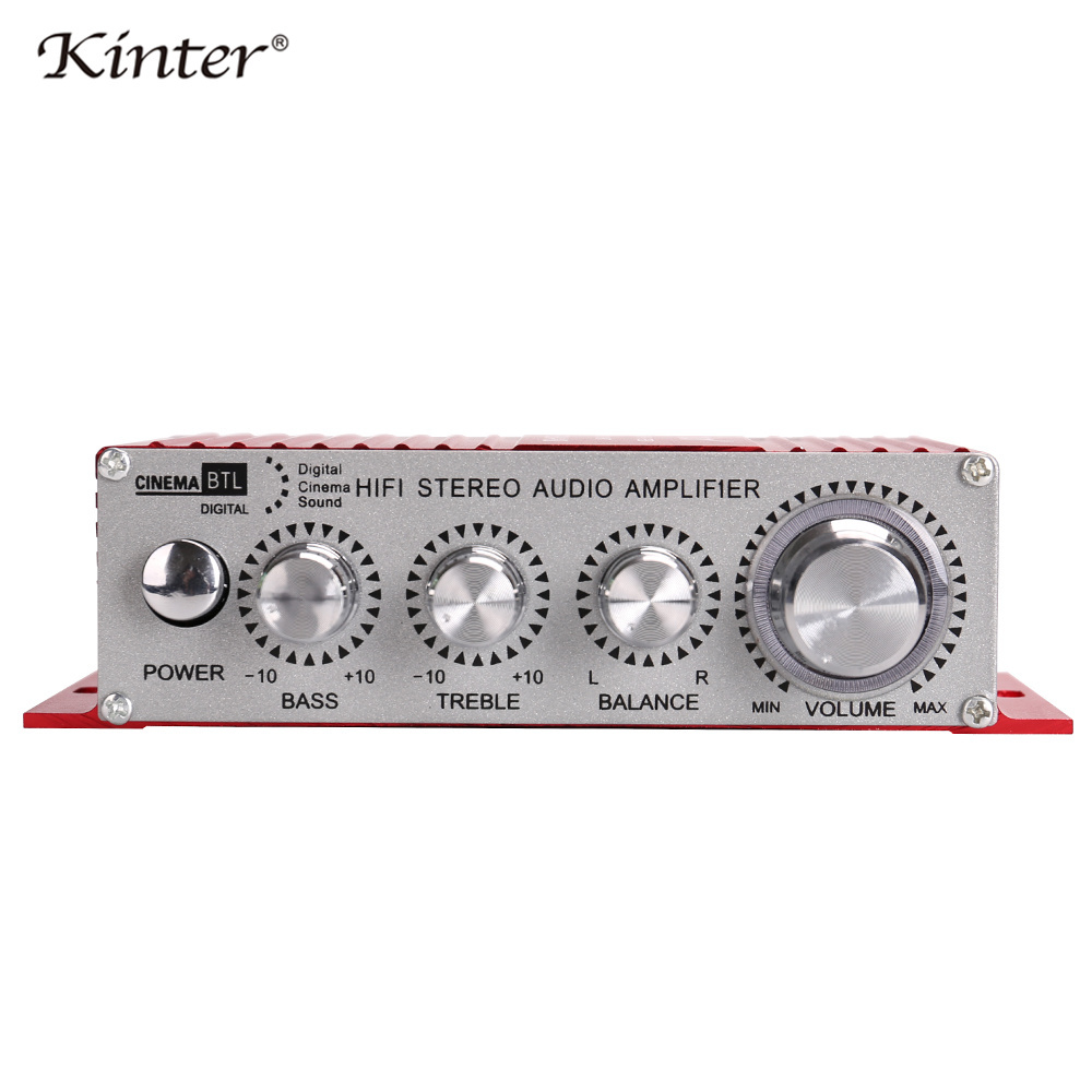 Kinter 12V Mini Hi-Fi Car Stereo Audio Amplifier Sound Mode Music Player Mini Amplifiers