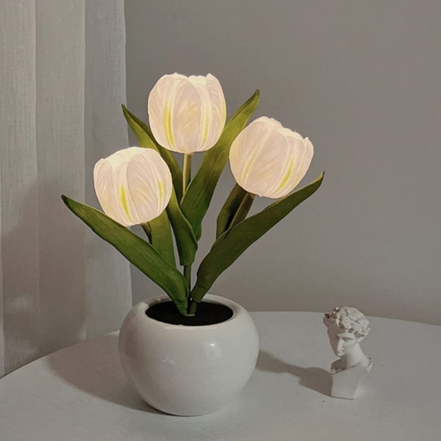 Simulation Bouquet Led Tulip Night Lamp Table Lamp Bedroom Girls Dormitory Atmosphere Lamp