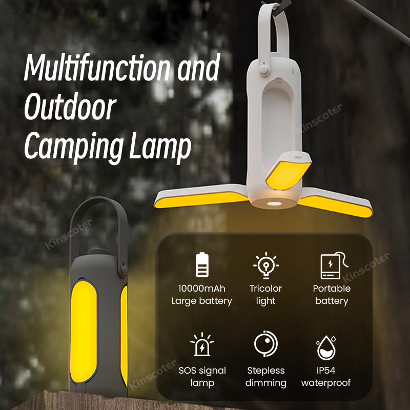 Camping Tent Lighting Rechargeable Outdoor Light Portable Hanging Flashlight Emergency Camping Lamp