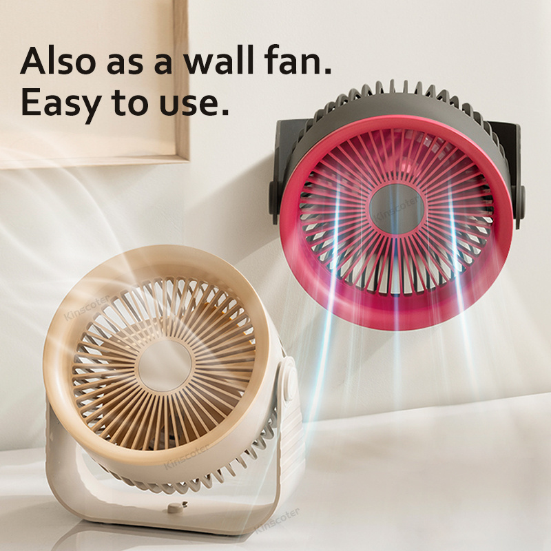 Desktop Rechargeable Fan Multifunctional Electric Fan Fold Circulator Wireless Portable Home Air Cooler