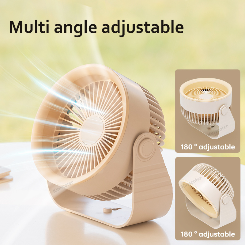 Desktop Rechargeable Fan Multifunctional Electric Fan Fold Circulator Wireless Portable Home Air Cooler