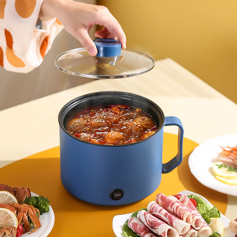 Wholesale Household Kitchen Mini Electric Pot 1.8L Stainless Steel Portable Automatic Electric Cooker Pot