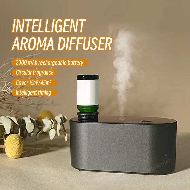 Aroma Essential Oil Diffuser USB Rechargeable 2000mAh Smart Car Nebulizer Waterless Diffuser For Home Office