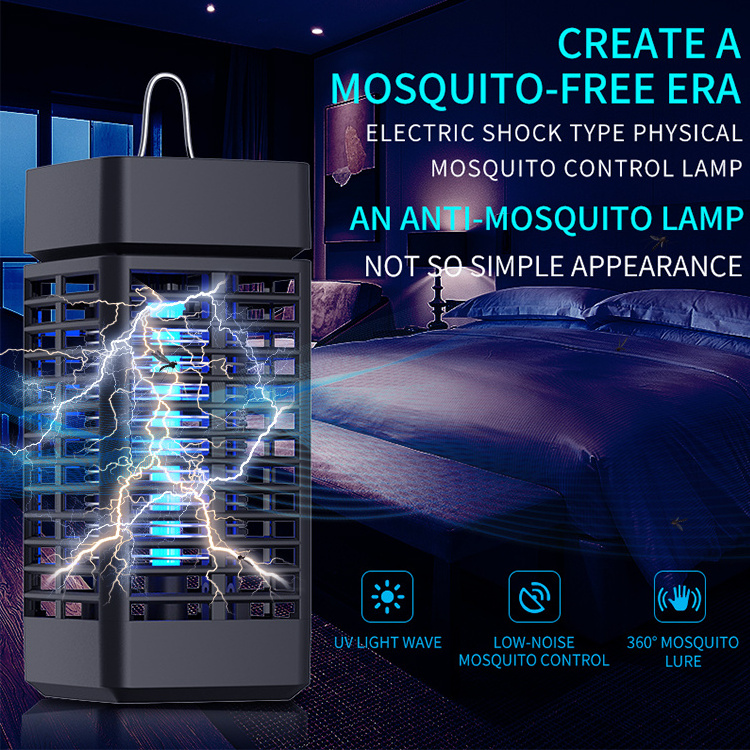 Kinscoter Moustique Mata Mosquito Rechargeable Electric Fly Tarp Trapper Led Mosquito Killing UV Lamp