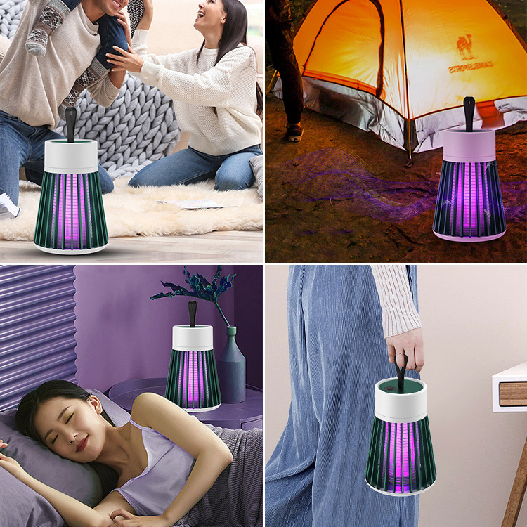 Kinscoter New Trend Pest Control Portable Electric Shock Rechargeable Mosquito Killer Lamp Outdoor camping Mosquito Lamps