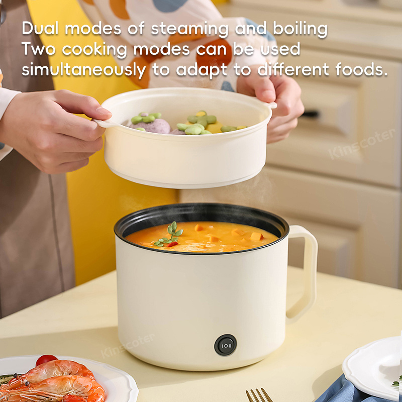 Wholesale Household Kitchen Mini Electric Pot 1.8L Stainless Steel Portable Automatic Electric Cooker Pot