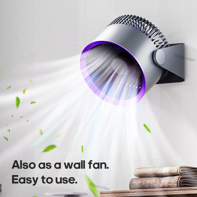 Multifunctional Electric Fan Fold Circulator Wireless Portable Home Air cooler Desktop Wall 4000mAh Rechargeable Fan