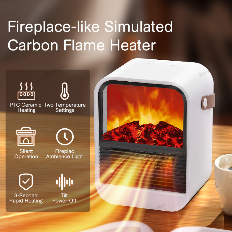 Bedroom Fireplace Heater Overheat Protection Ceramic PTC Electric Fan Heater Mini Room Air Fan Heater