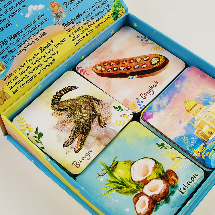 Factory Custom Packaging Kids Playing Game Cards Children Educational Custom Printing Flash Cards Memory Cards