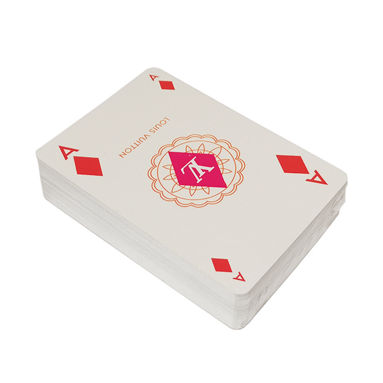 Special Design Custom Luxury High Quality Silver Edge Playing Poker Cards Custom Logo