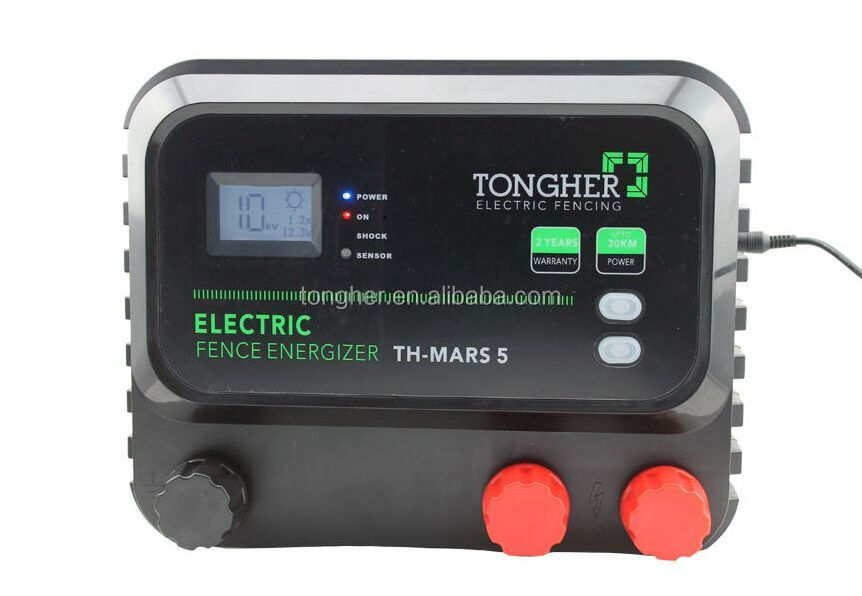 12V solar power electric elephant fence energizer controller with solar panel