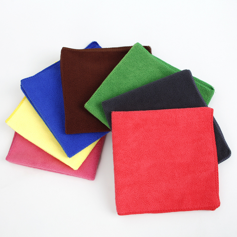 Factory Hot Selling 40*40 Durable Dusting Reusable Home Cleaning Cloth microfibre quick dry Towel Rags Quick Dry