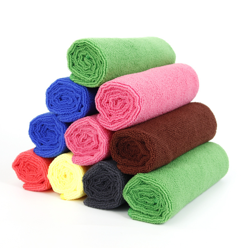 Factory Hot Selling 40*40 Durable Dusting Reusable Home Cleaning Cloth microfibre quick dry Towel Rags Quick Dry