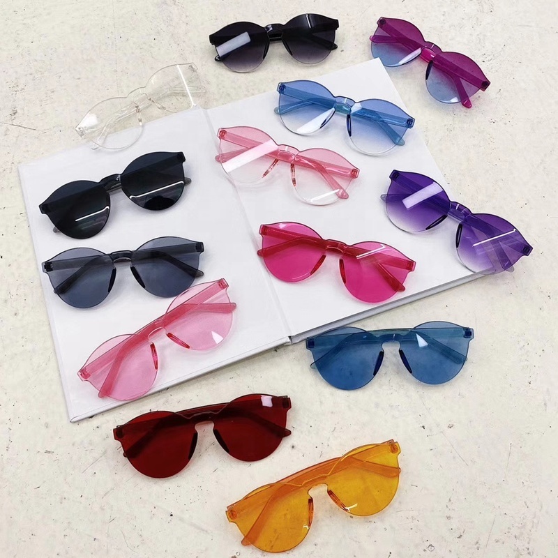 new trendy kids sunglasses cheap children's glasses boys and girls UV 400 protection Pink Purple Yellow Green black