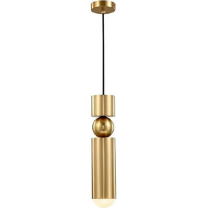 Nordic Loft Metal Pendant Lamp LED Cylindrical Shape Single Head Fixture Hanging Lamp For Home